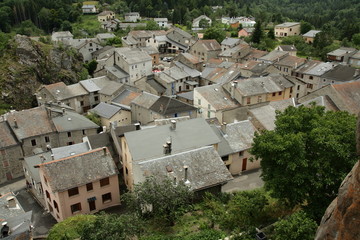Fototapeta na wymiar Village de Quérigut,Pyrénées