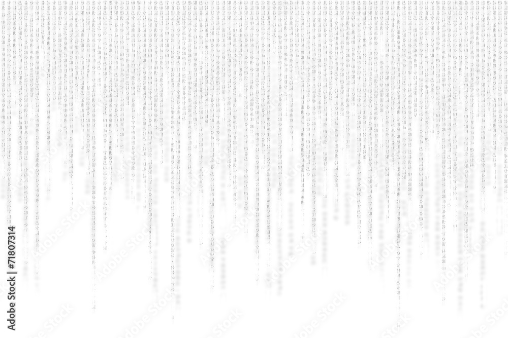 Wall mural gray matrix background computer generated