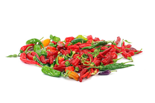 Viele verschiedene Chilis