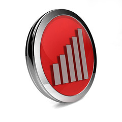 signal circular icon on white background