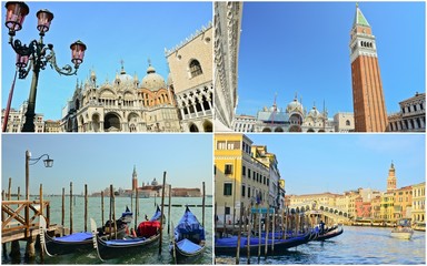 landmarks of Venice, Italy
