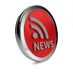 News circular icon on white background