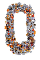 Frame of Jigsaw Puzzle Pieces