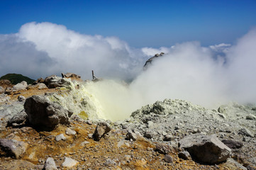 La Souffrière volcano in Guadeloupe