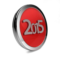 2015  circular icon on white background