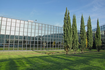 espace vert d'une entreprise