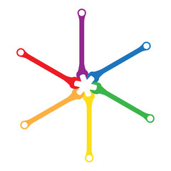 Stainless steel spanners, silhouette illustration