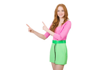 Woman in fashion clothing concept