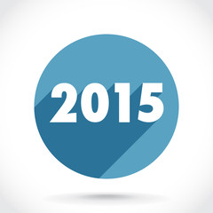 2015 theme in flat design