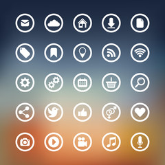 icons for web and user interface design