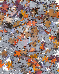 Background of Jigsaw Puzzle Pieces