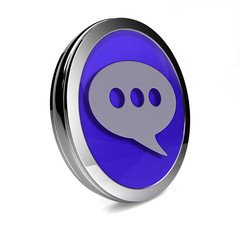 forum circular icon on white background