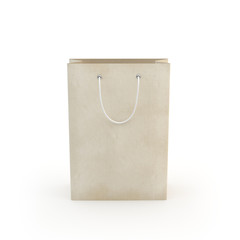 Paper bag , isolated