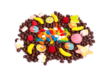 colorful candy isolated