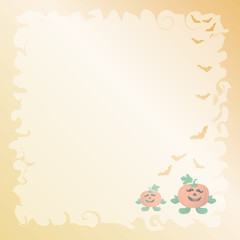 Paper note of Halloween background