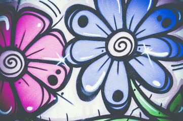 Graffiti fleurs
