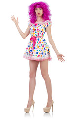 Woman in fashion clothing concept