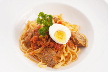 thai style fusion spaghetti