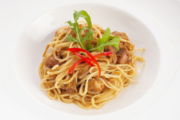 thai style fusion spaghetti