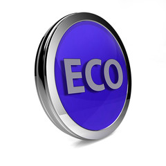 eco circular icon on white background