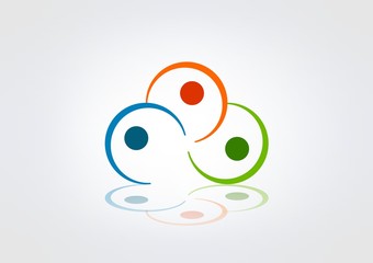 Abstract Logo Business icon Circle modren.