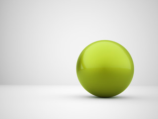 Green abstract sphere concept