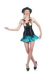 Woman in fashion clothing concept