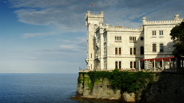 palace in front of the see