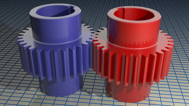 Rotating gears
