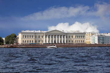Fototapeta na wymiar St. Petersburg scientific center of the Russian Academy of Scien