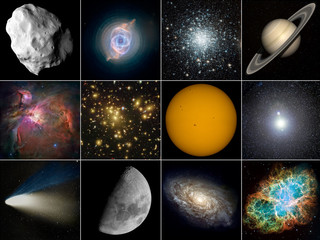 Fototapety  The main kinds of astronomical abjects.