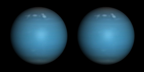 Uranus stereo pair. For 3D images in any format.