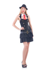 Young woman in fashion concept