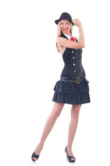 Fototapeta premium Young woman in fashion concept