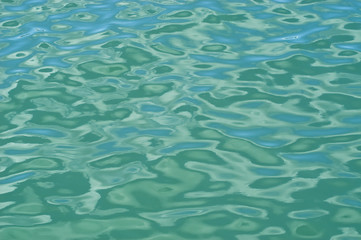 Obraz premium Clear blue water surface
