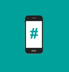 hashtag smartphone