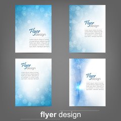 Set of business flyer template, corporate banner, cover design 