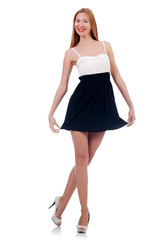 Young woman in fashion concept