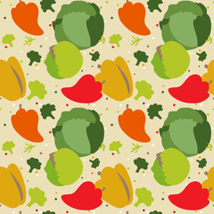 pattern autumn vegetables