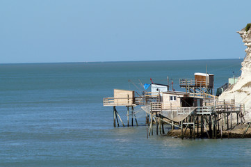 Pontons de pêche au carrelet - Meschers-sur-Gironde