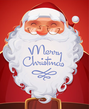 Santa Claus. Christmas card