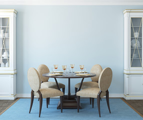 Dining-room interior.