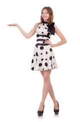 Woman isolated on the white background