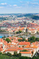 Naklejka premium Prague from above