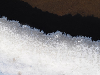 snow and sand