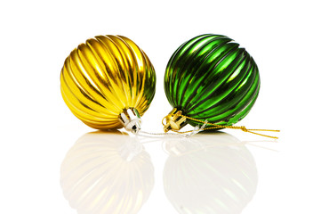 Christmas decorations in festive holiday concept