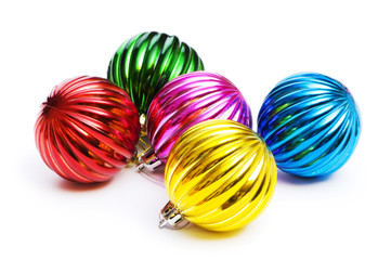 Christmas decorations in festive holiday concept