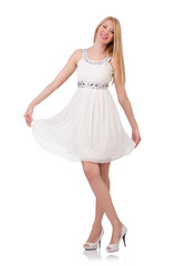 Naklejka premium Woman in fashion clothing concept