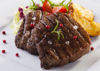 Grilled beef steak