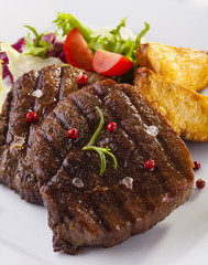 Grilled beef steak